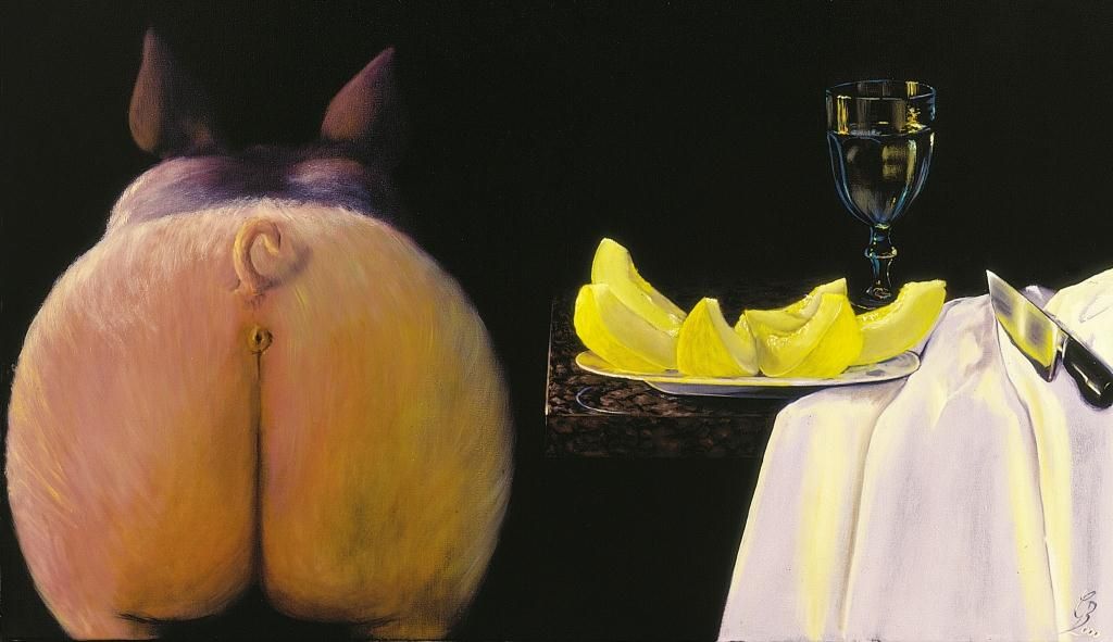 Parmaschinken with Melone